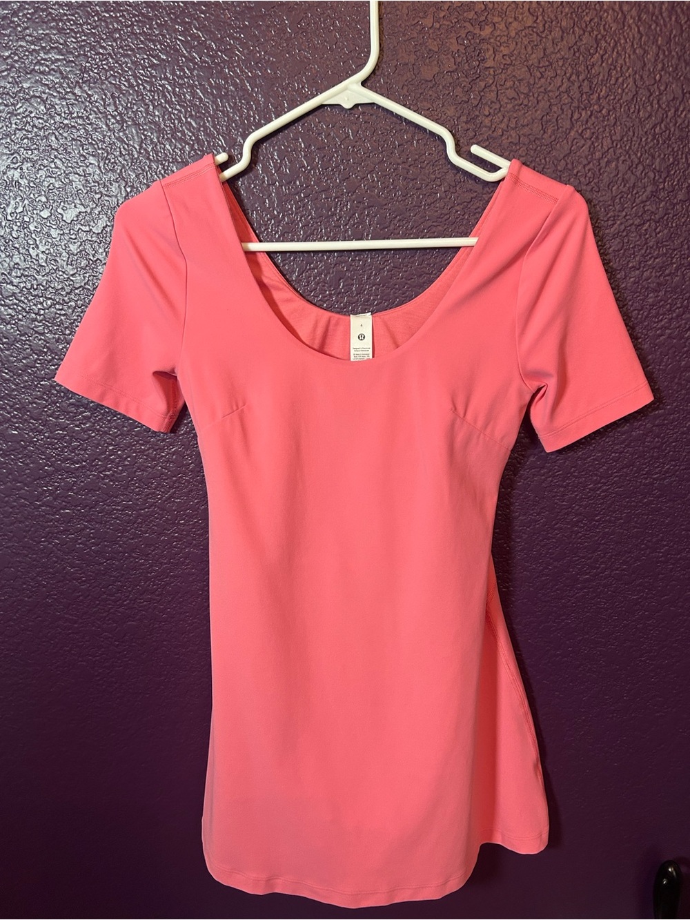 Lululemon Align Short-Sleeve Dress Sakura Pink Size 4